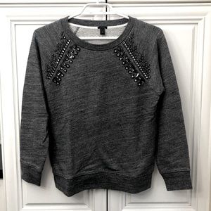 J. Crew women’s decorative jewel sweatshirt